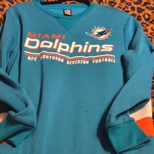 NFL Miami Dolphins Blue Crewneck